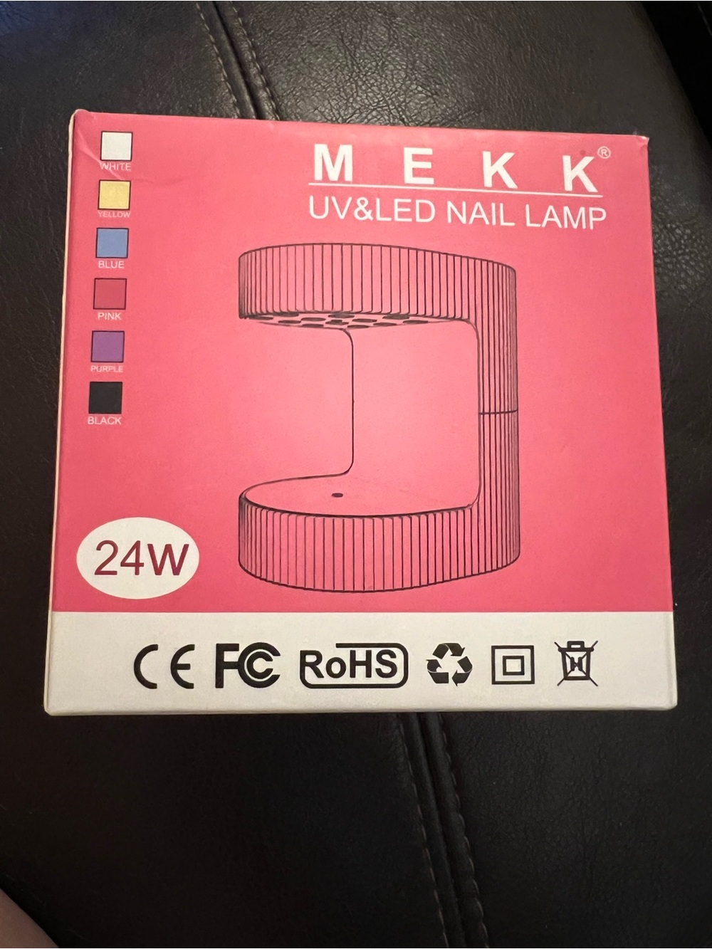 MEK UV & LED Nail Lamp - Pink 24W
